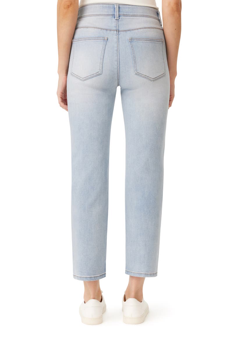 Effortless 27-Inch High Rise Slim Straight Leg Jeans, Alternate, color, POSITANO