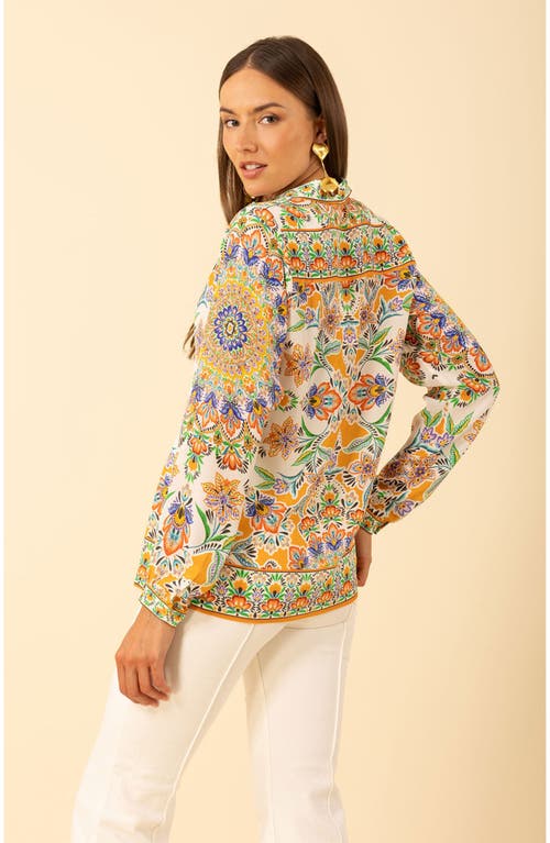 Hale Bob Azariah Silk Top In Multi