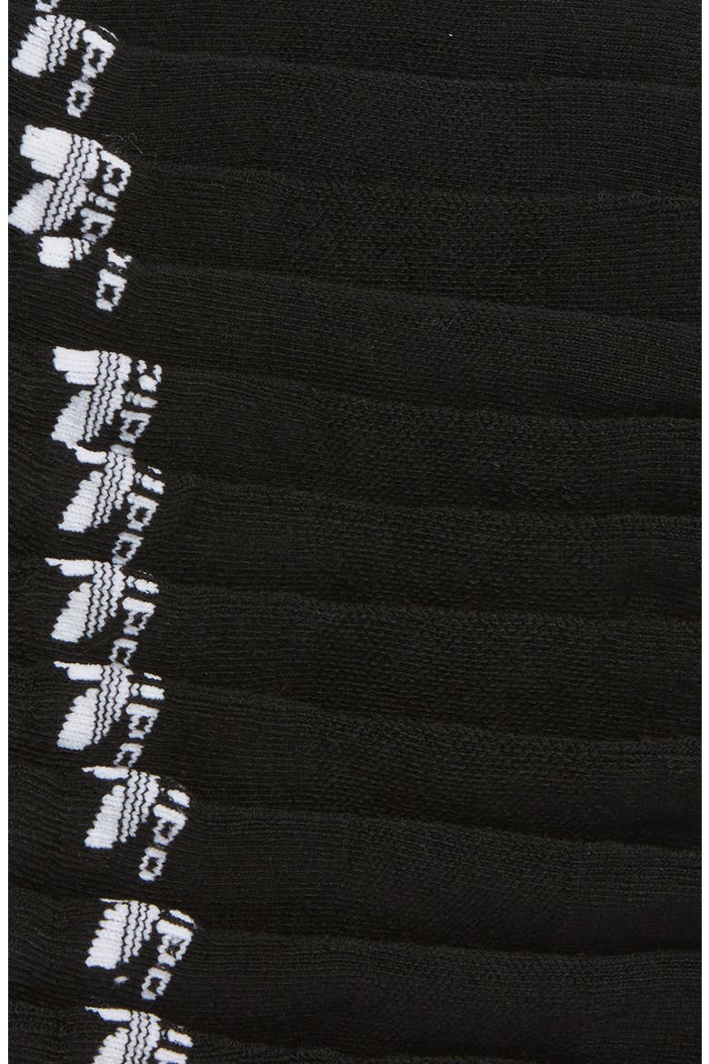 6-Pack Trefoil Performance No-Show Socks, Alternate, color, BLACK
