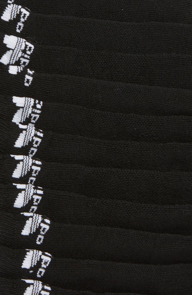 adidas Originals Trefoil 6-Pack No-Show Socks, Alternate, color, Black