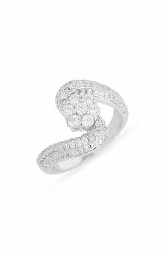 Cubic Zirconia Twisted Ring