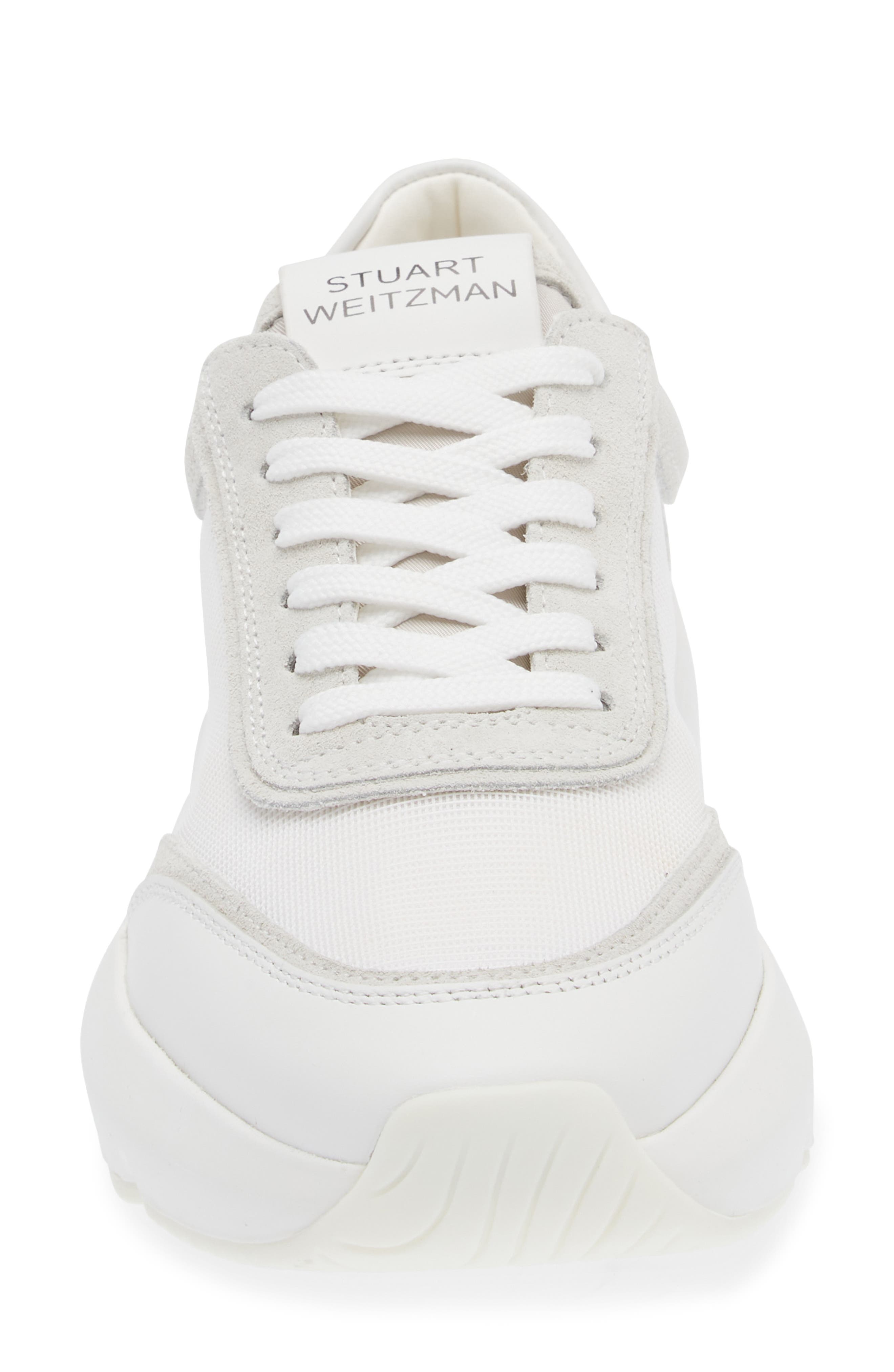 Stuart Weitzman Glide Lace-Up Sneaker, Alternate, color, 