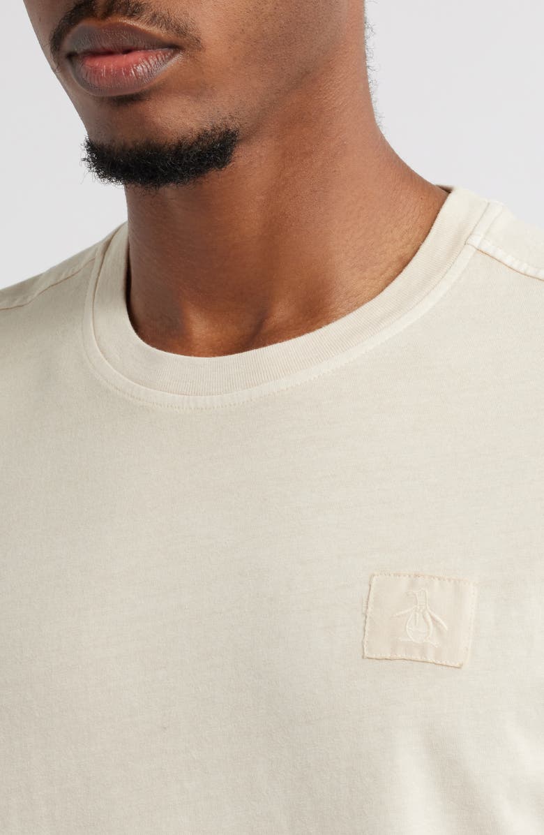 Original Penguin Oversize Logo Patch Garment Dye Jersey T-Shirt, Alternate, color, 