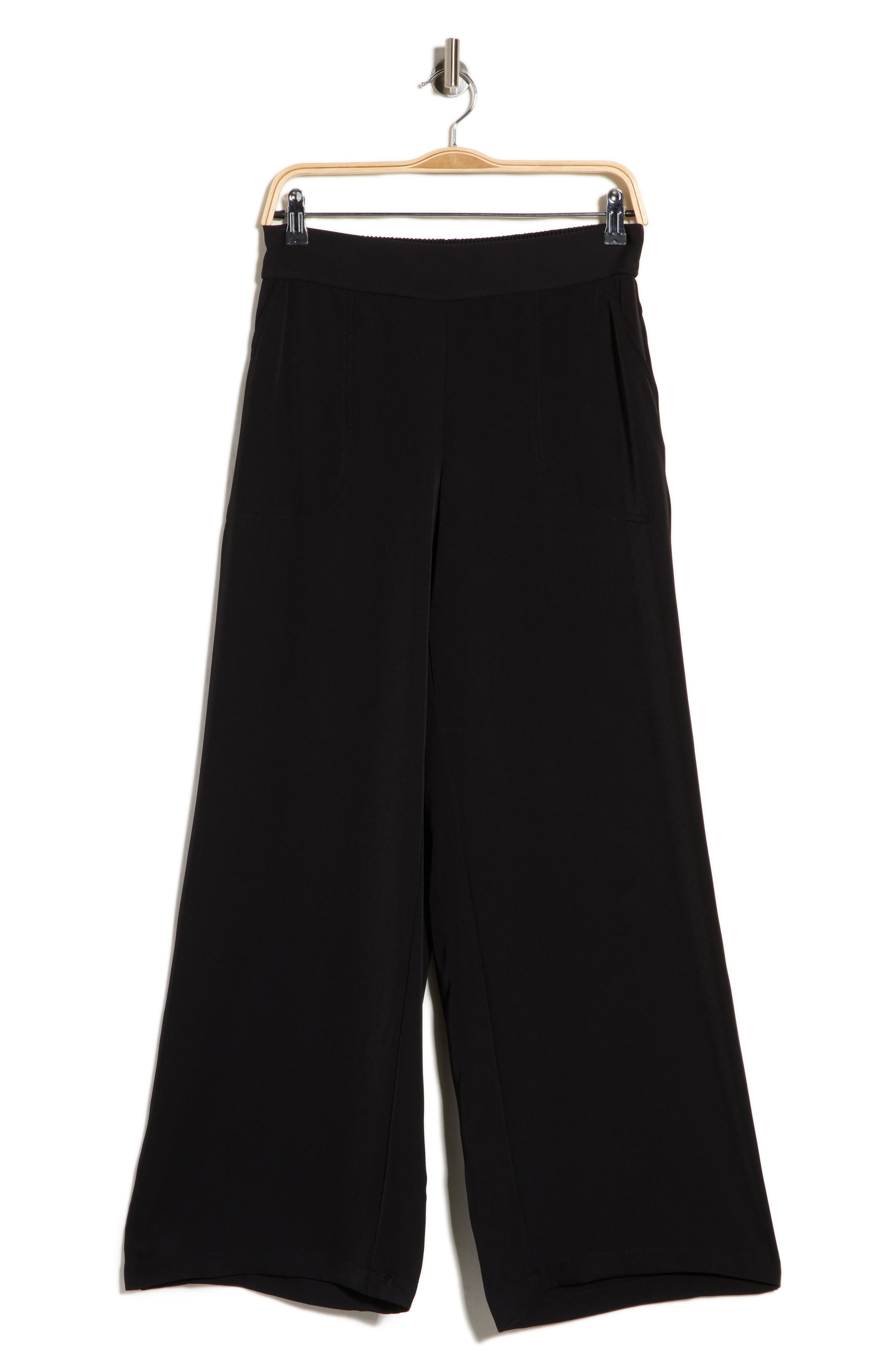 Textured Wide Leg Pants