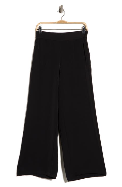 Textured Wide Leg Pants