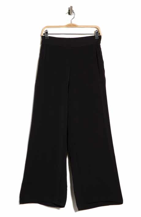 Textured Wide Leg Pants