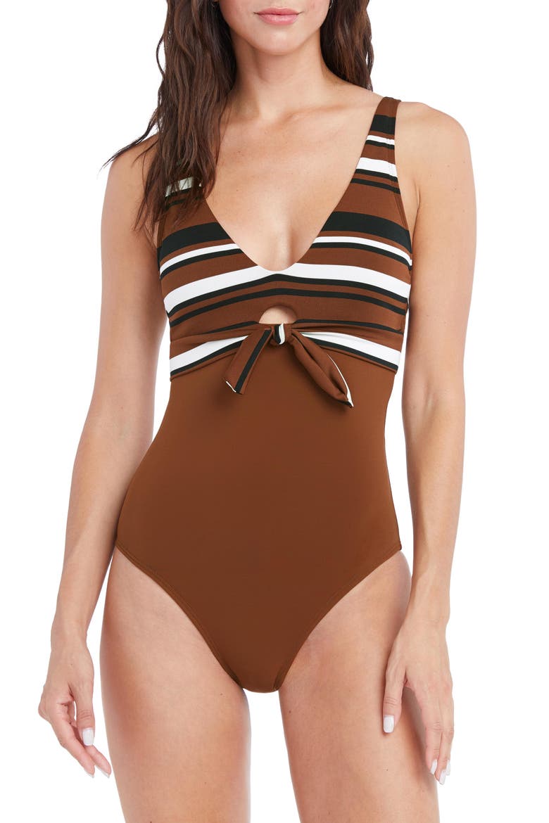 Simone One-Piece Swimsuit, Main, color, COCOA CREAM