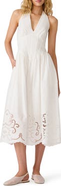 Steve Madden Margie Cutout Halter Midi Dress