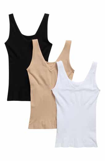 SKINNY GIRL Assorted 3-Pack Seamless Rib Shaping Tanks