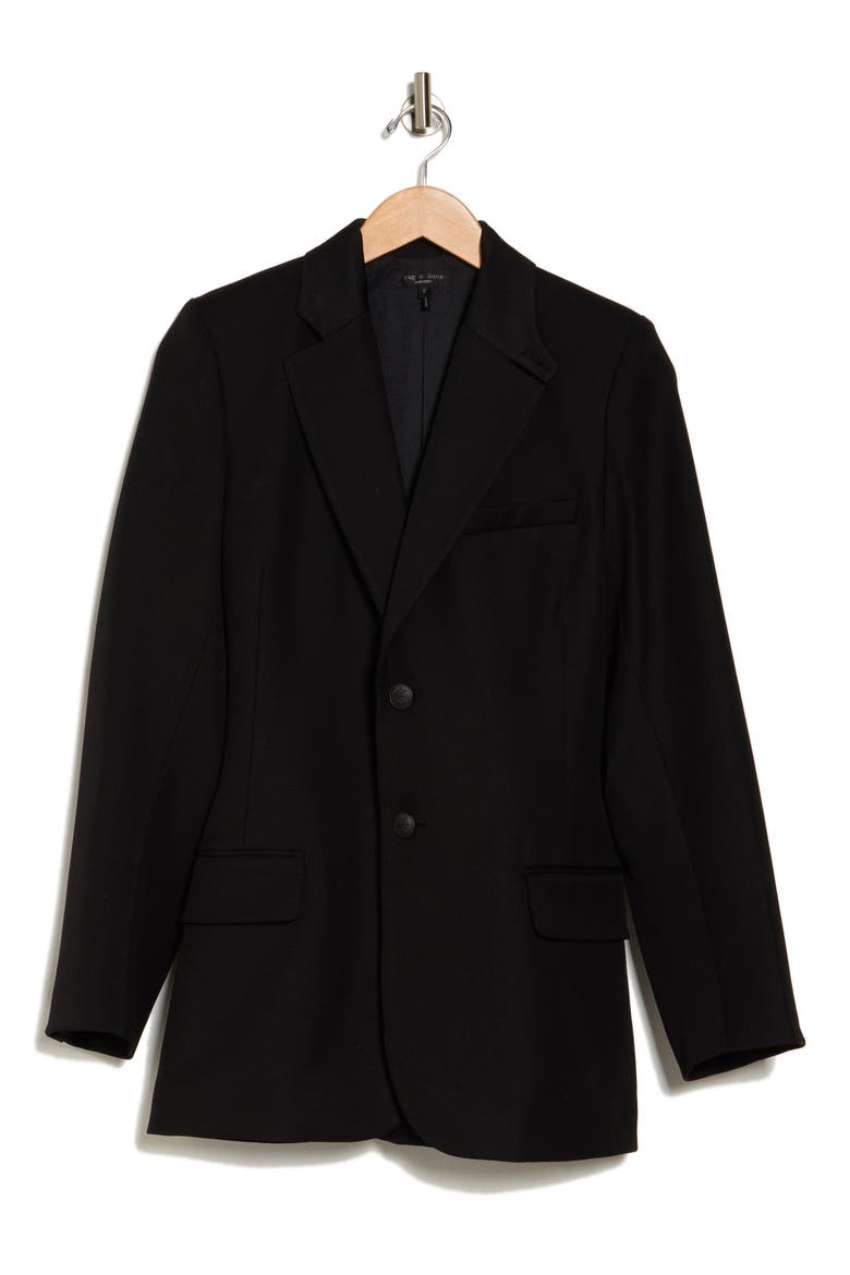 Laurence Italian Wool Blazer, Alternate, color, BLACK