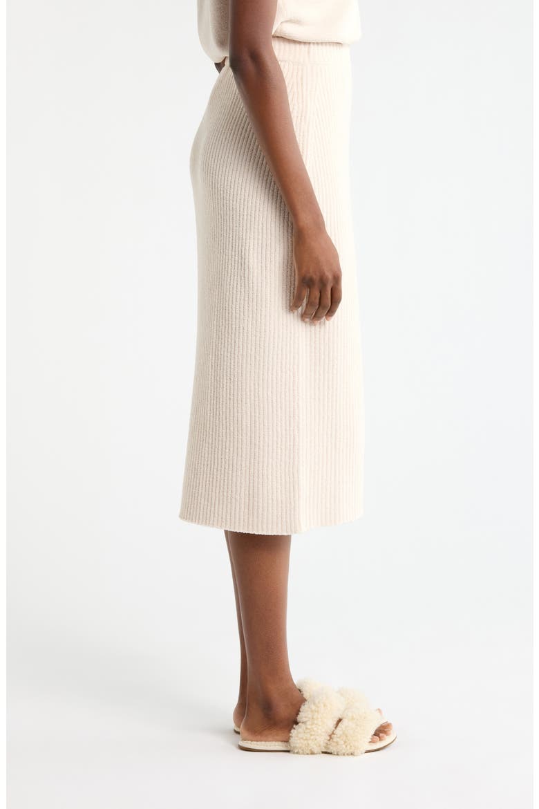 Chryston Rib Knit Midi Skirt, Alternate, color, SAND