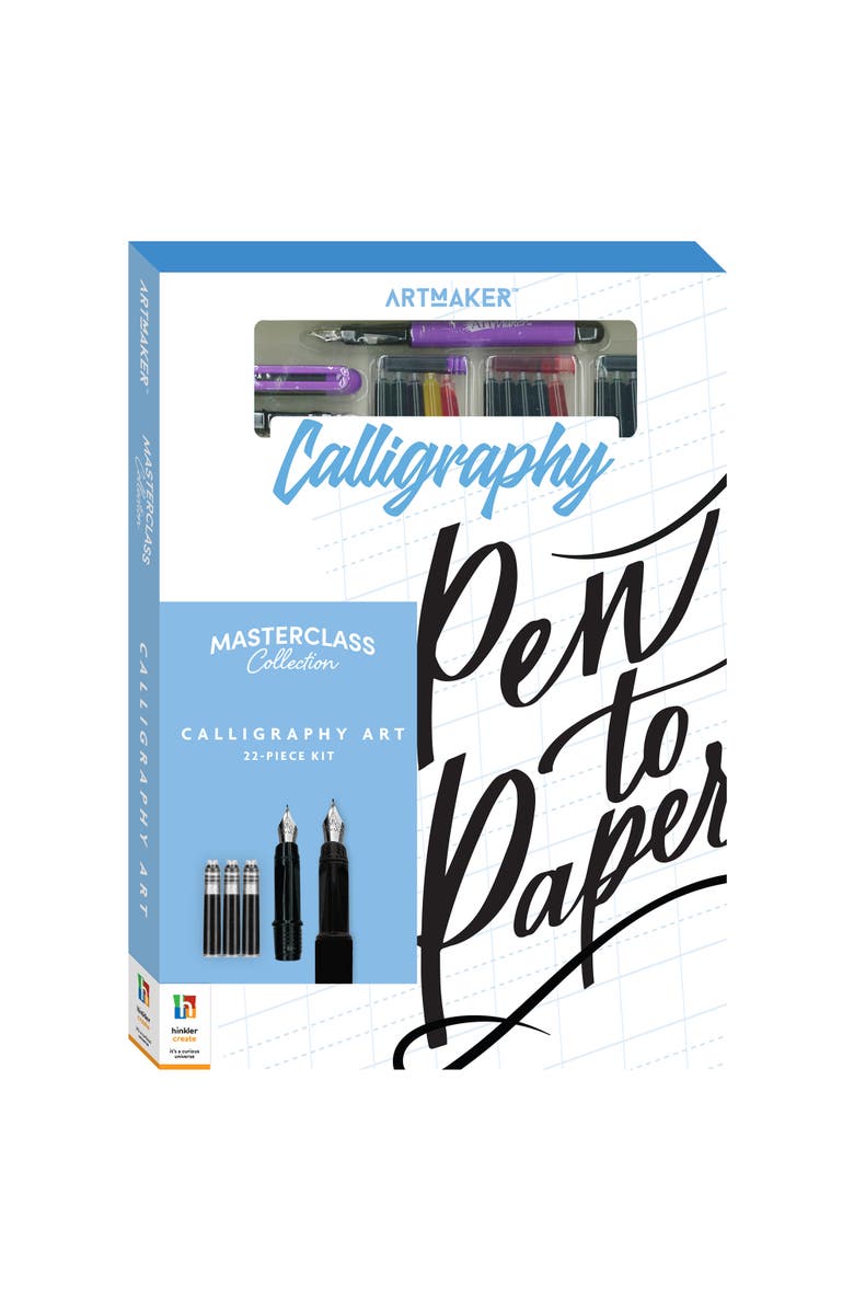 Art Maker Masterclass Collection Calligraphy Art Kit, Main, color, 
