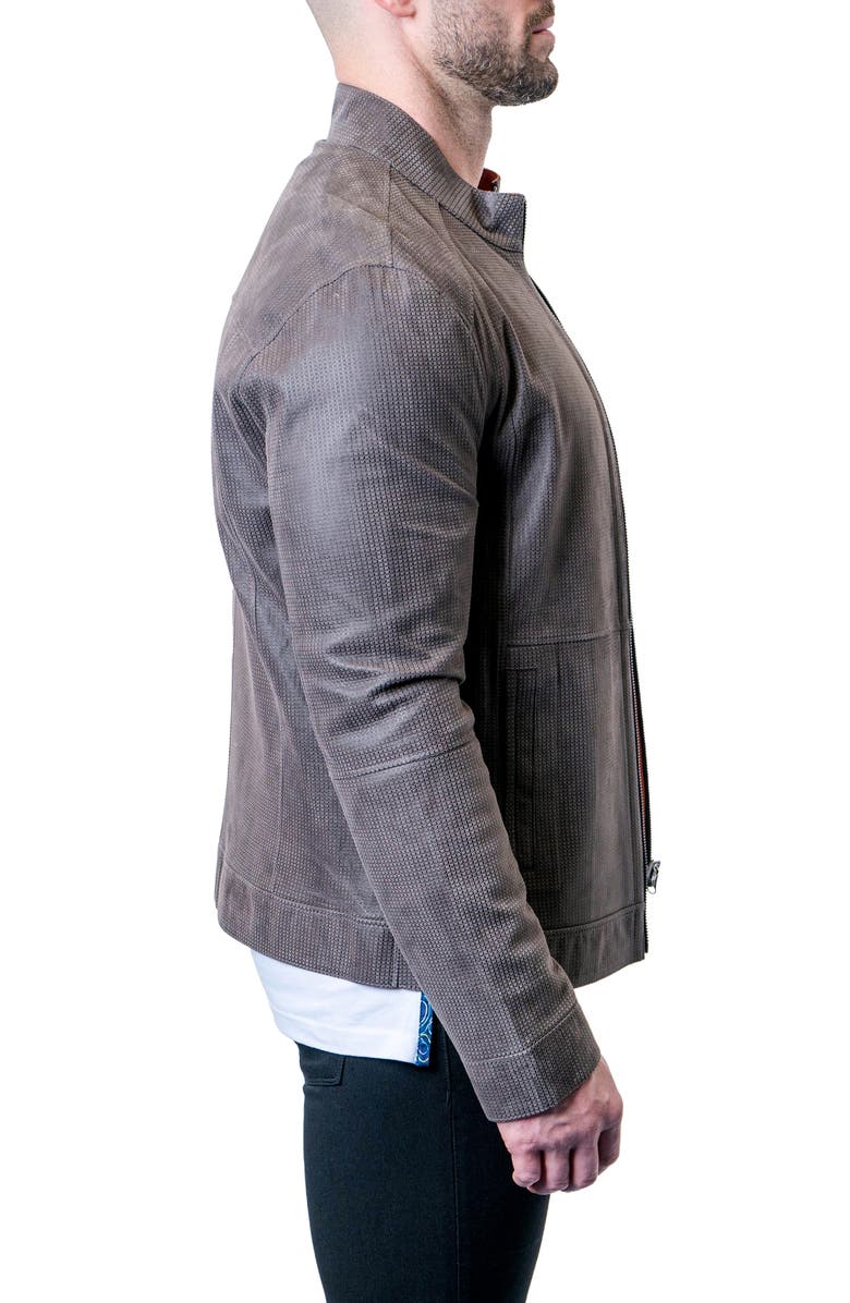 Maceoo Leather & Suede Reversible Jacket, Alternate, color, 