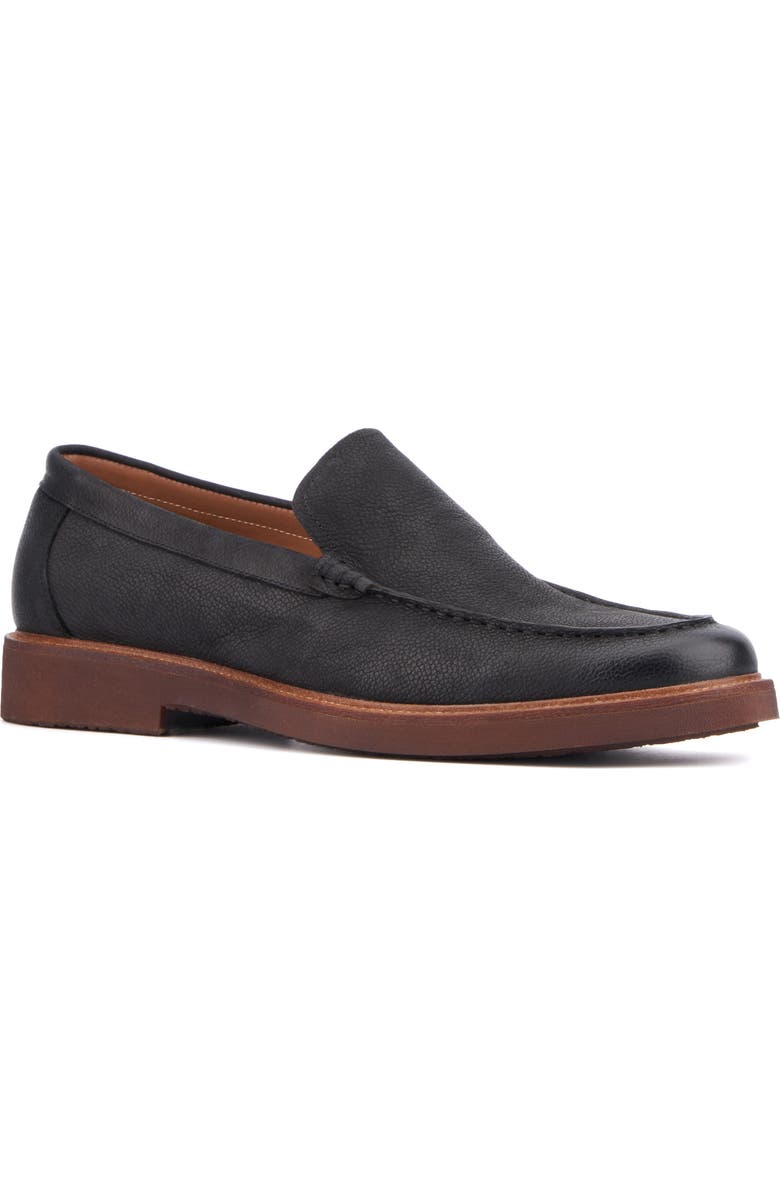 VINTAGE FOUNDRY Xander Moc Toe Loafer, Main, color, Black