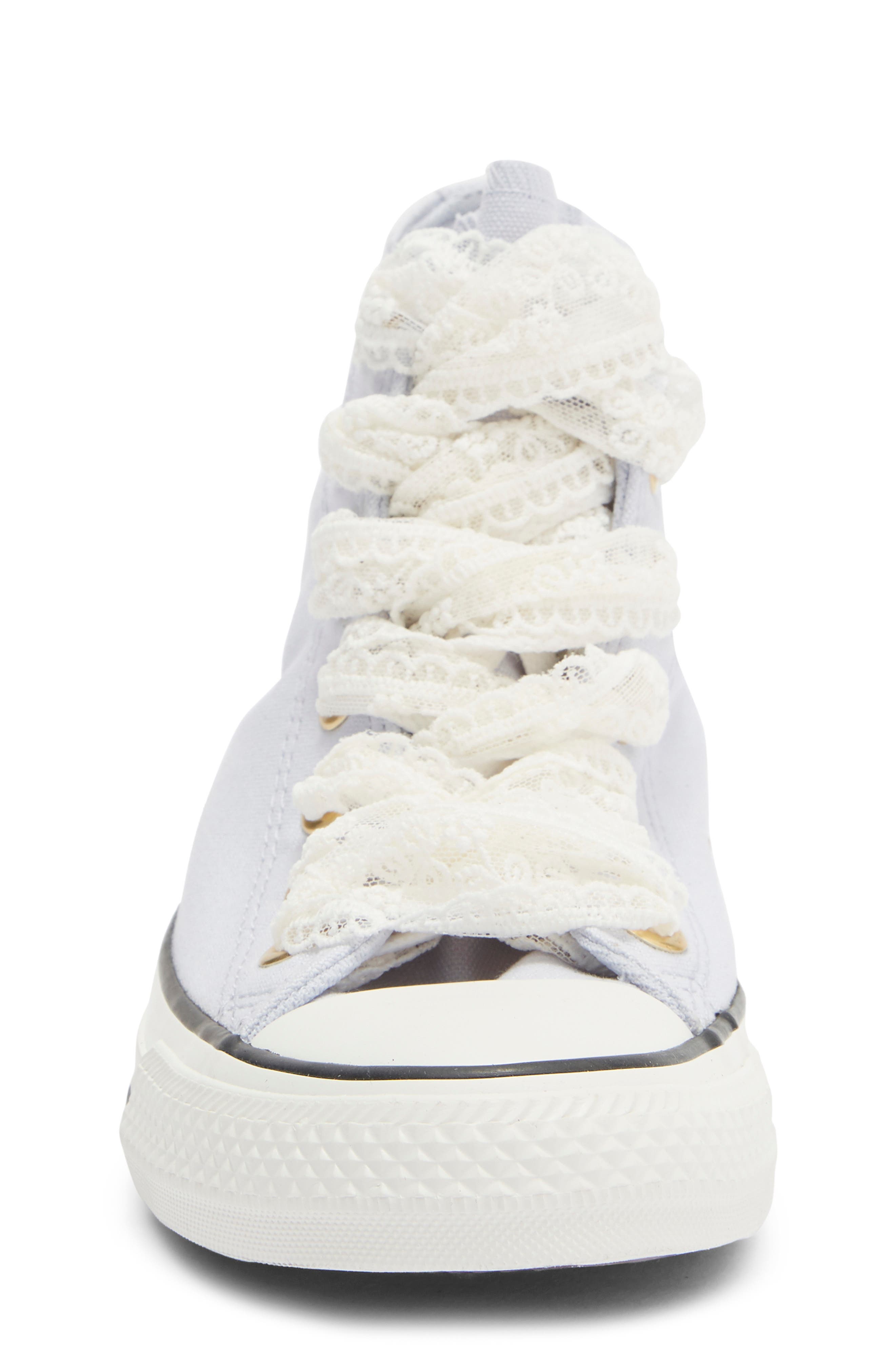 Kids' Chuck Taylor® All Star® Lace High Top Sneaker, Alternate, color, ALMOST LAVENDER/ GOLD