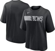 Nike Women's Nike  Black Chicago White Sox Knockout Boxy T-Shirt