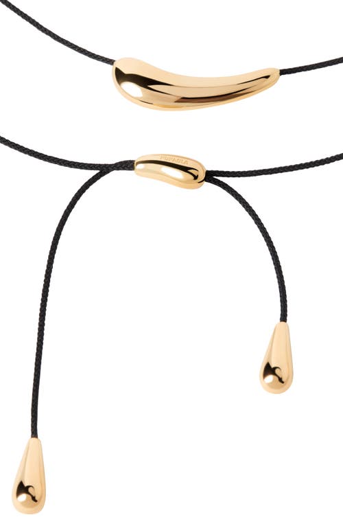Pdpaola Orbit Cord Necklace In Black