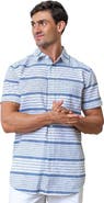 Hope & Henry Men's Linen Short Sleeve Button Down Shirt