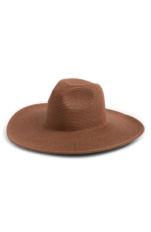 Nordstrom Packable Straw Panama Hat In Brown Clove