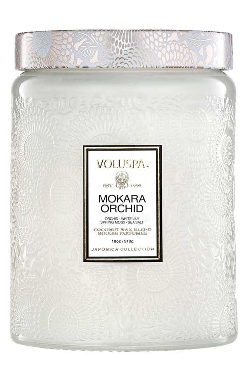 Voluspa Mokara Orchid Large Jar Candle In White