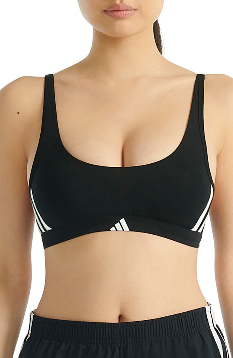 adidas Originals Scoop Wireless Bra, Main, color, Black
