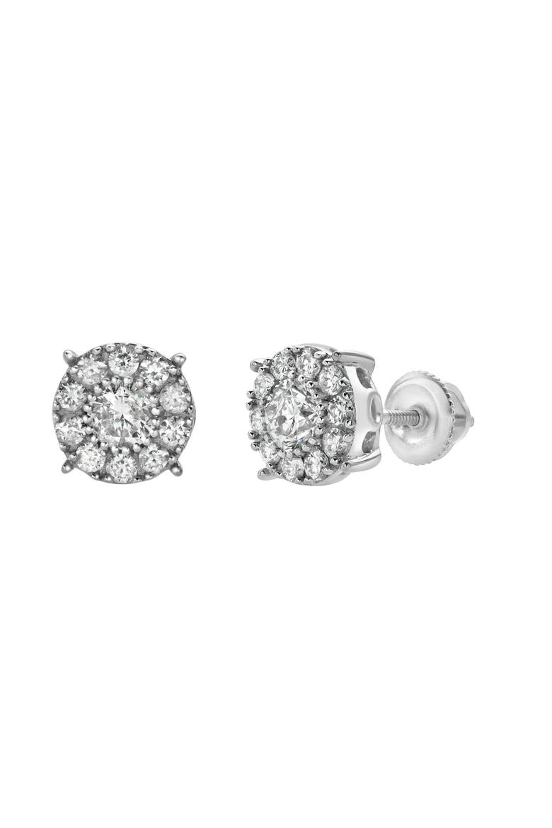 RShack 14K Gold Diamond Stud Earrings - 0.78ct., Main, color, 14K White Gold