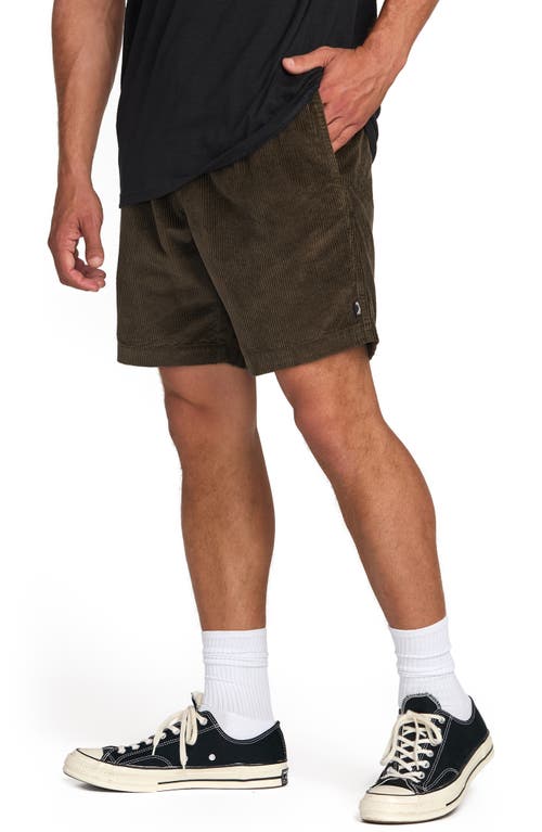 Billabong Larry Layback Cotton Corduroy Shorts In Brown