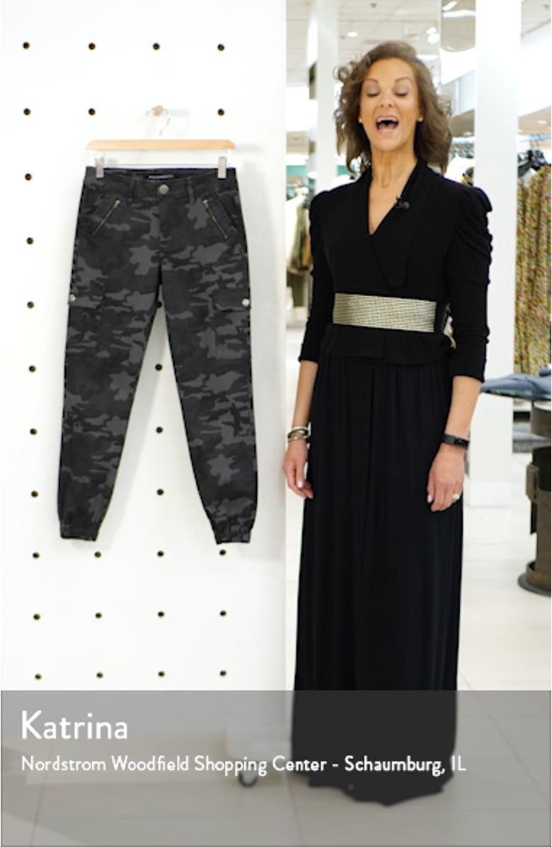 Camo Zip Pocket Denim Joggers, sales video thumbnail