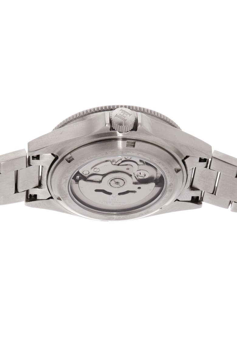 Calder Bracelet Watch w/Date, Alternate, color, Silver/Black