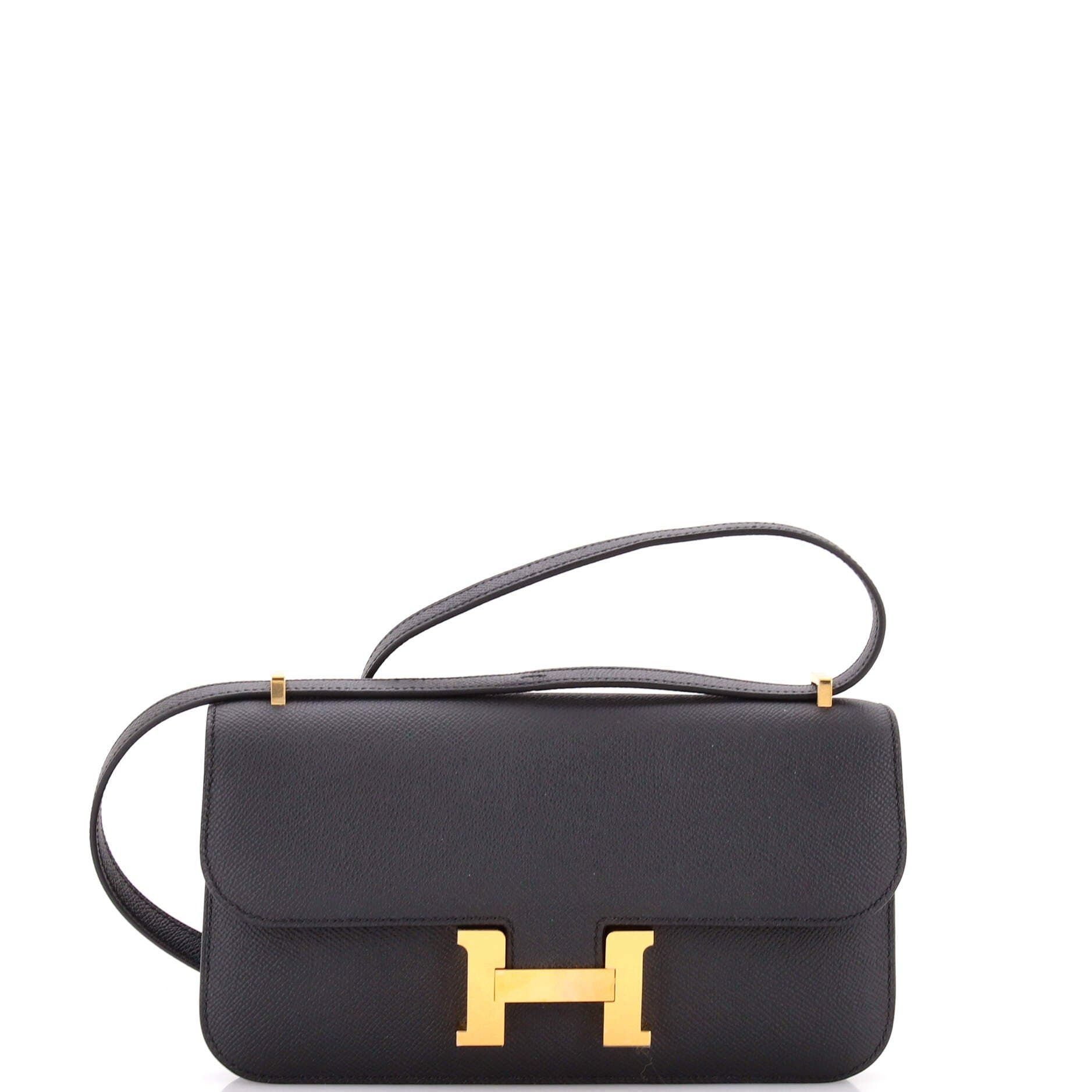 Pre-Owned Hermes Constance Elan NM Bag Epsom 25, Main, color, Noir