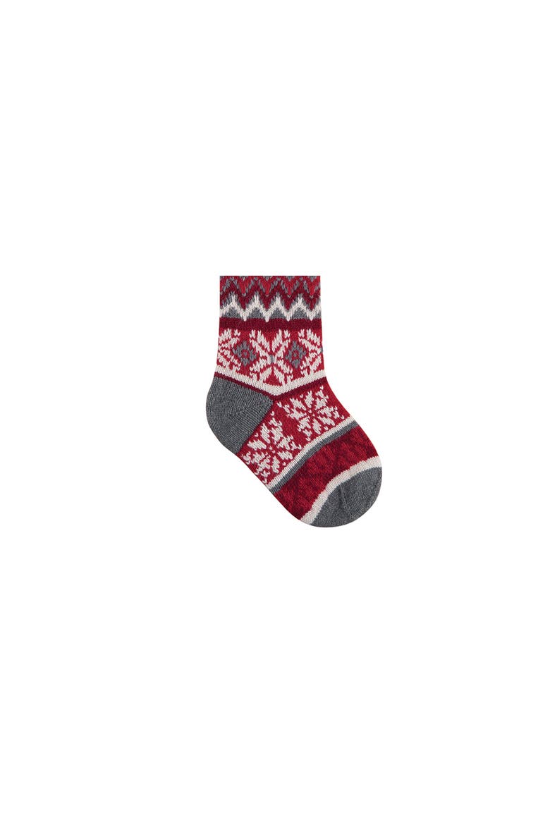 Winter Snowflake Stocking, Alternate, color, Gray