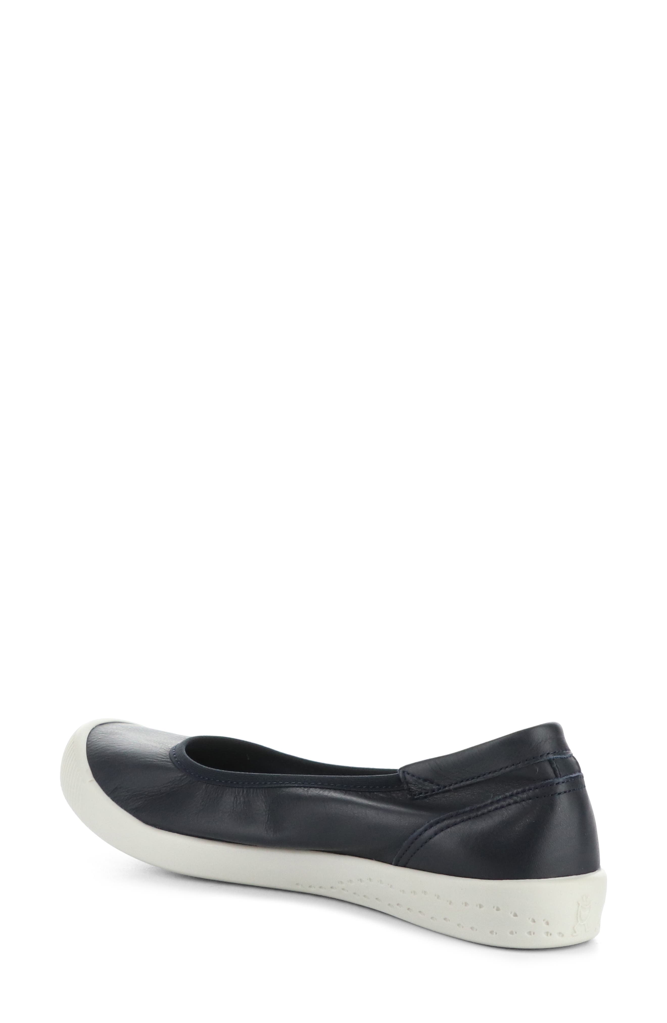 Softinos by Fly London Ilme Ballet Flat, Alternate, color, 010 Navy Smooth Leat