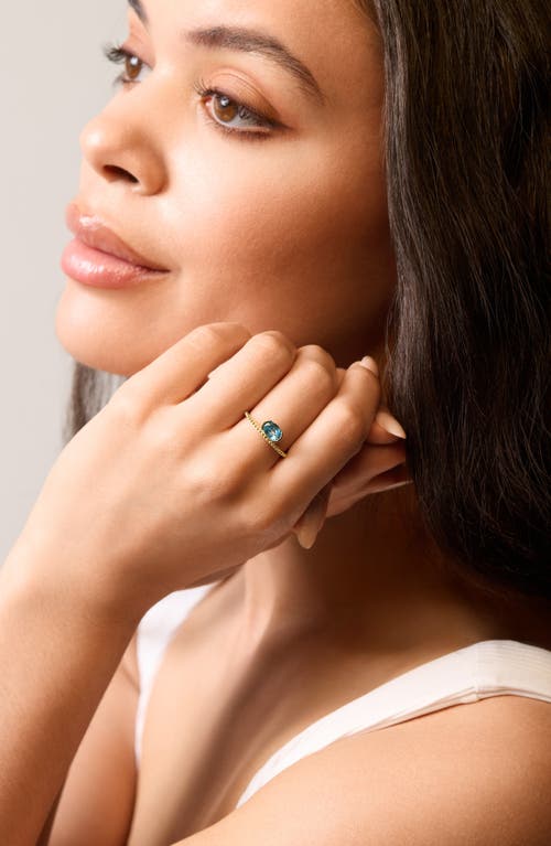 Bony Levy Blc London Blue Topaz Ring In Gold