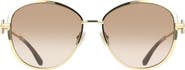 FERRAGAMO 61mm Gradient Cat Eye Sunglasses