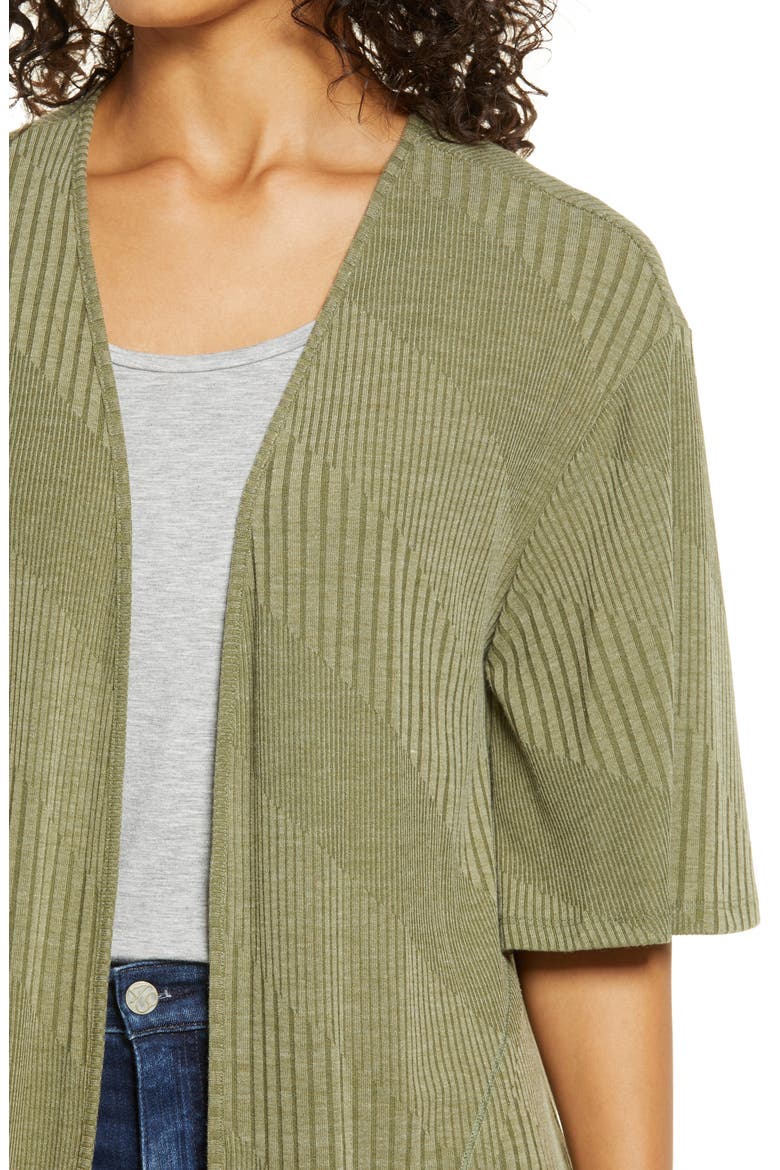 Open Front Cardigan, Alternate, color, OLIVE