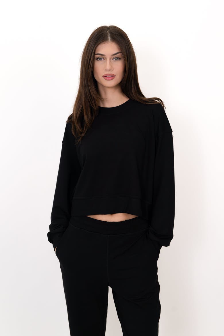 The Solace Crew Neck Pullover, Alternate, color, black