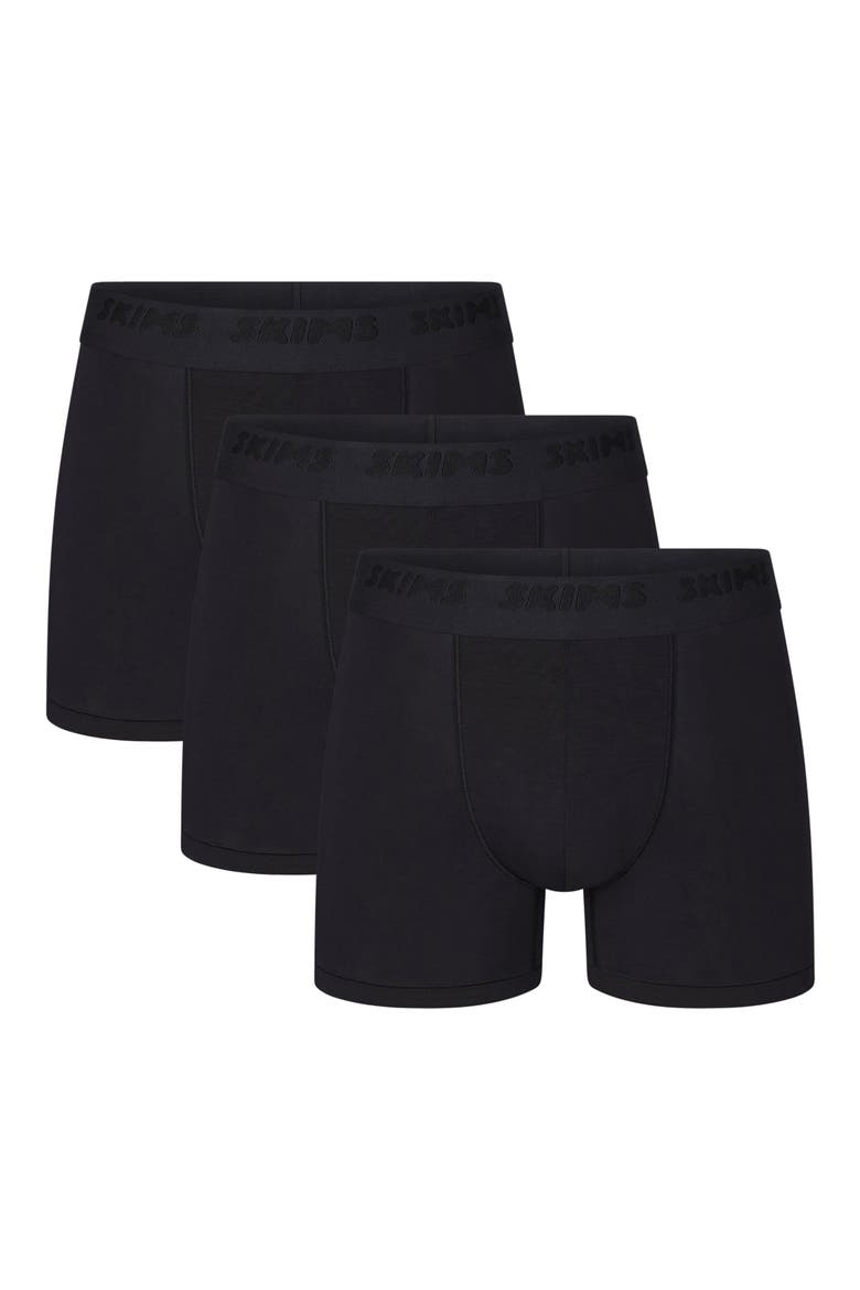 3-Pack 3-Inch Stretch Modal Boxer Briefs, Main, color, OBSIDIAN