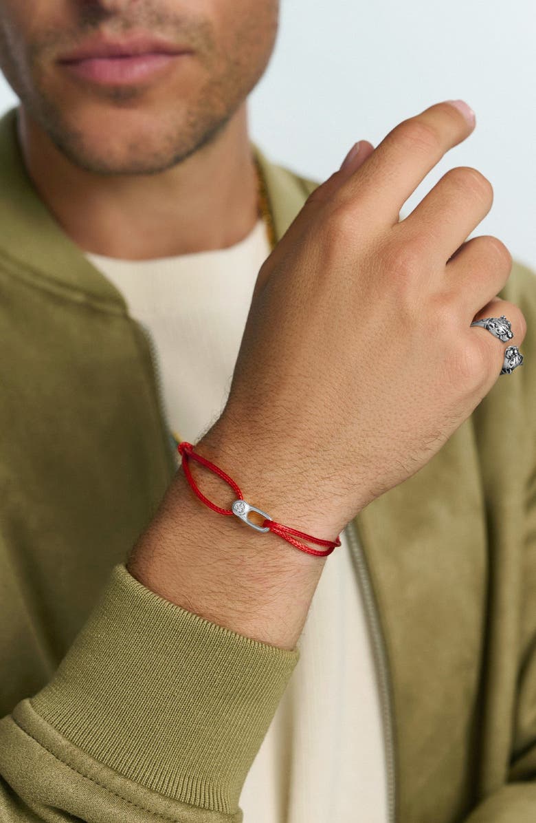 Nialaya Silver Hook String Bracelet, Alternate, color, Silver Hook