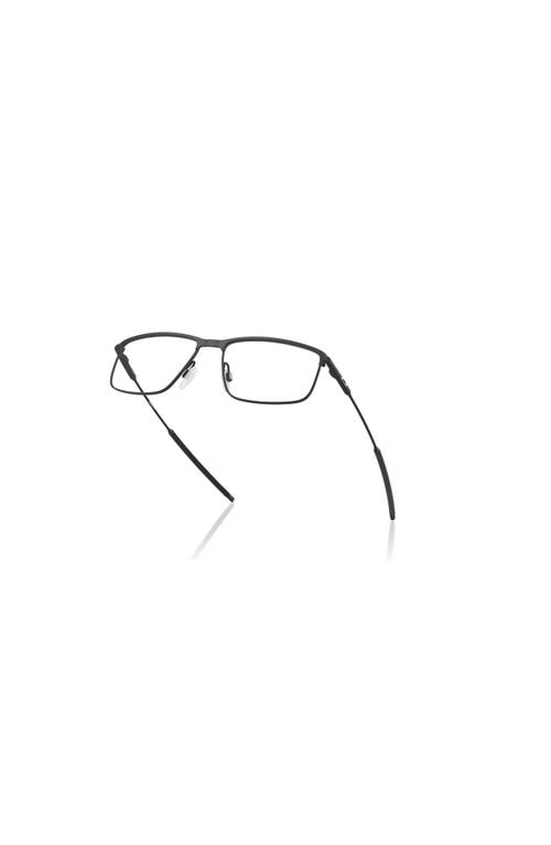 Oakley 56mm Rectangle Optical Glasses In Black