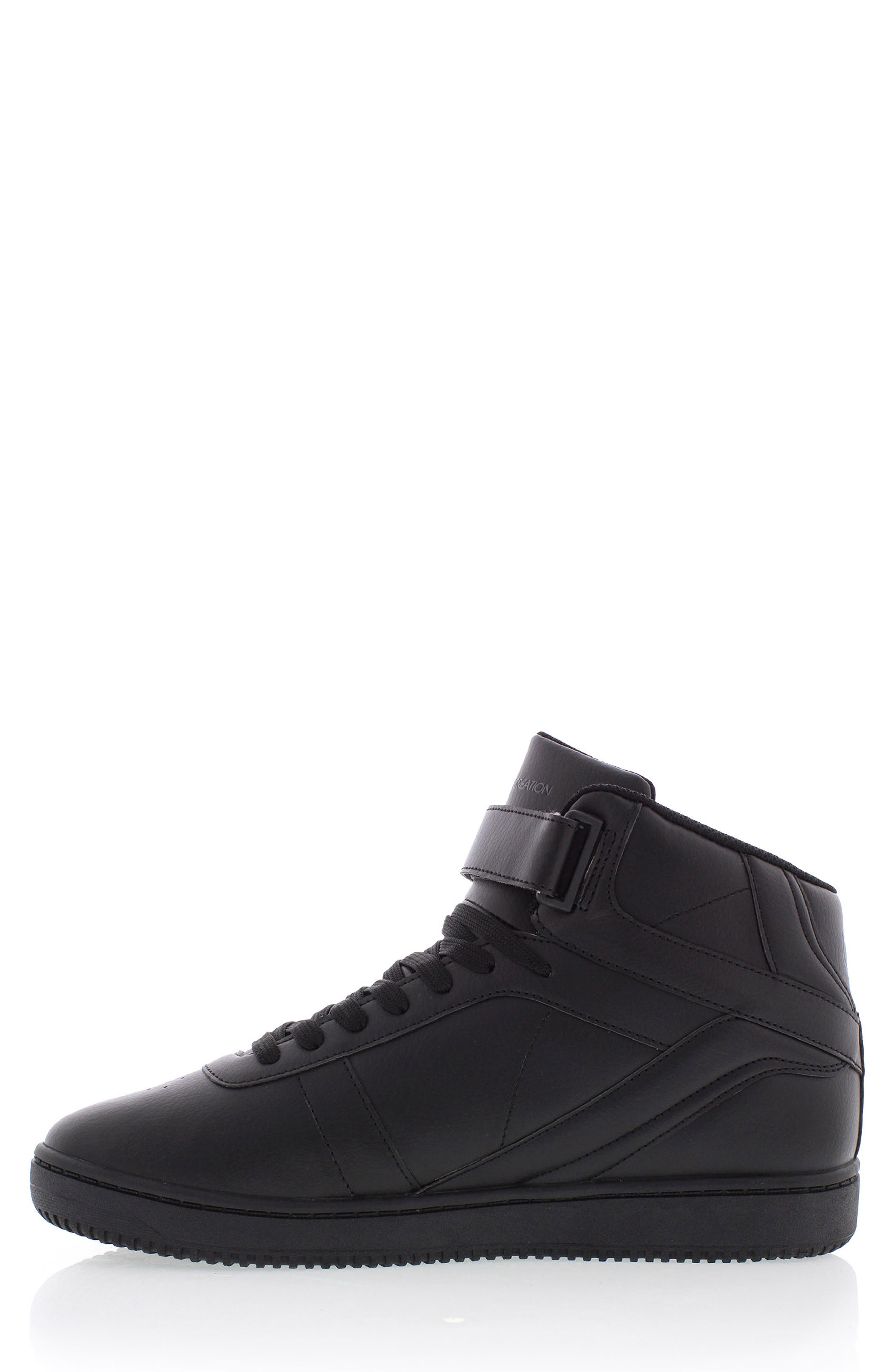 Centro VC High Top Sneaker, Alternate, color, BLACK/BLACK