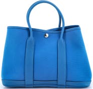 Pre-Owned Hermes Garden Party Tote Toile and Leather 30