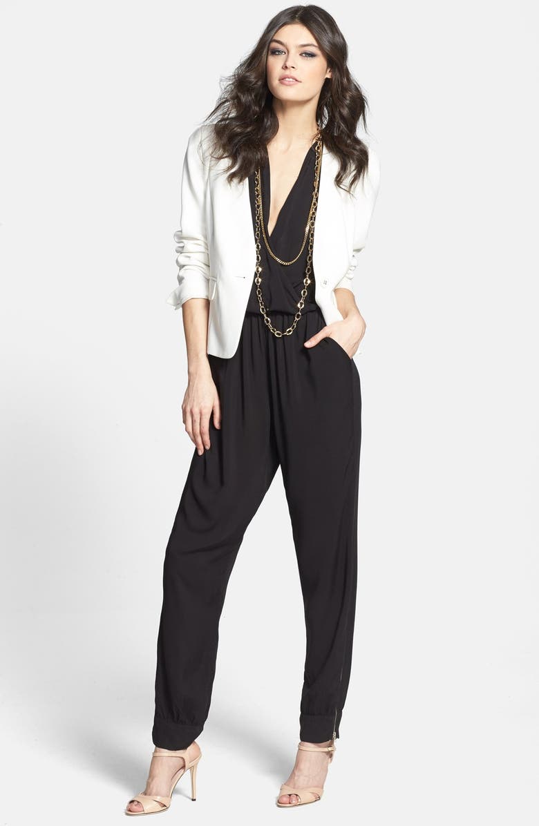 Olivia Moon Wrap Top Jumpsuit, Alternate, color,