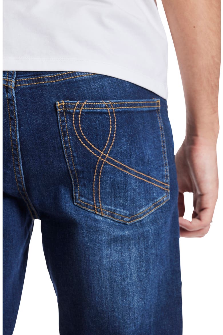 Rebel Skinny Jeans, Alternate, color, DARK BLUE