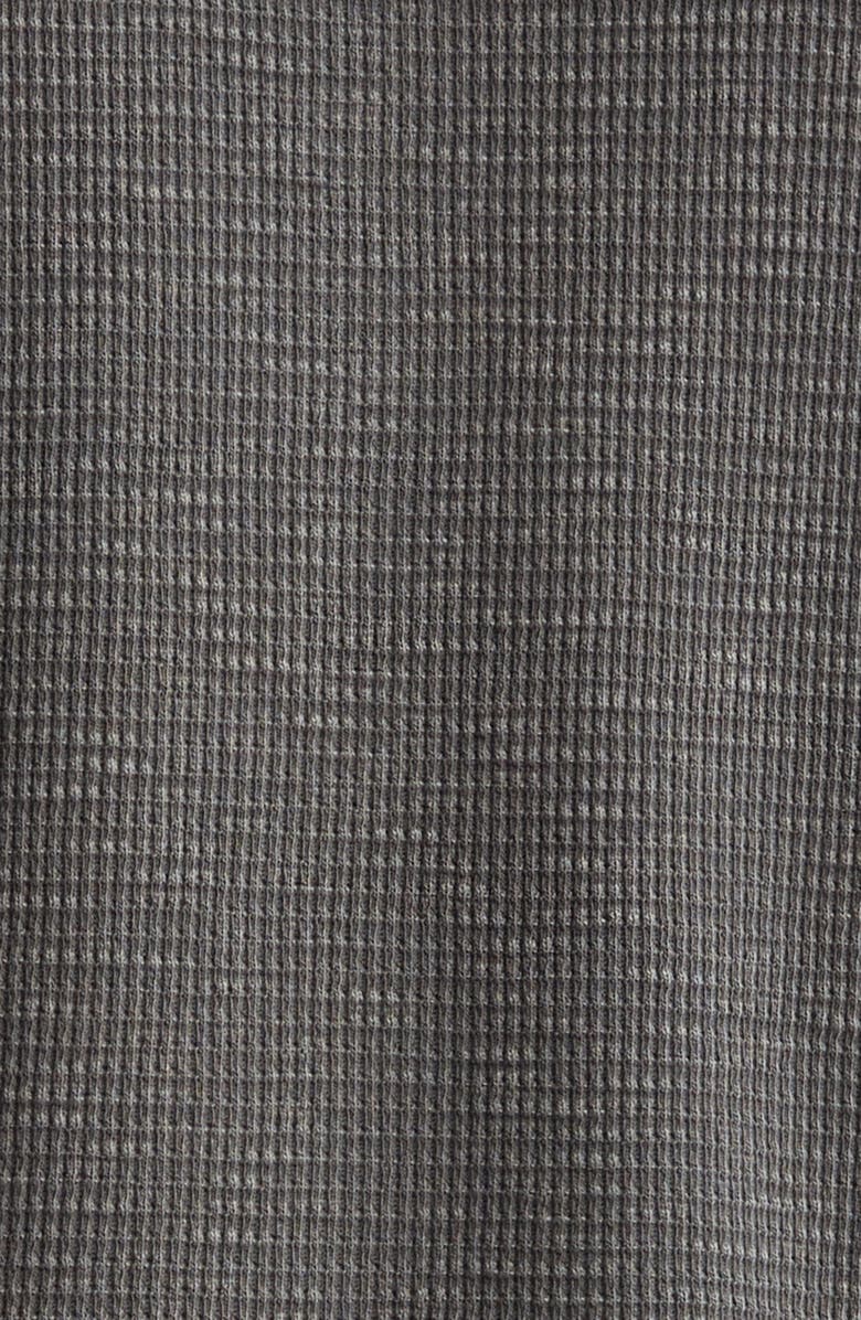 Double RL Waffle Knit Long Sleeve Henley, Alternate, color, Faded Black Canvas