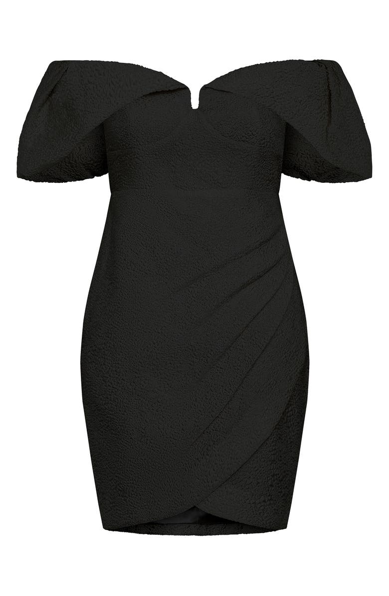 City Chic Jez Off the Shoulder Minidress, Alternate, color, 