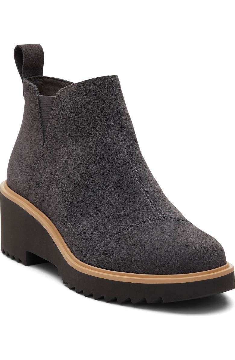 TOMS Maude Bootie, Main, color, Dark Grey