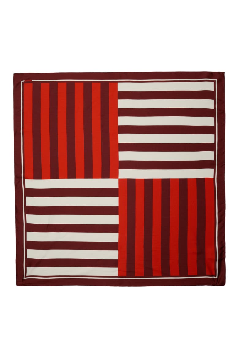Medium Silk Bandana, Alternate, color, DUSTY MERLOT
