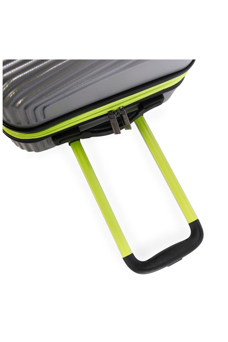 Torx 21-Inch Spinner Suitcase, Alternate, color, LIGHT GREY/ NEON