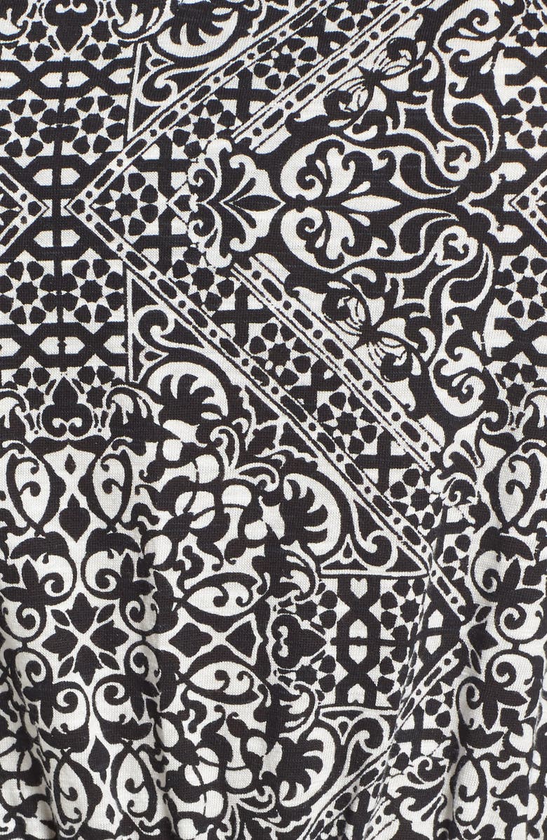 Caslon<sup>®</sup> Split Neck Cotton & Modal Knit Blouson Dress, Alternate, color,