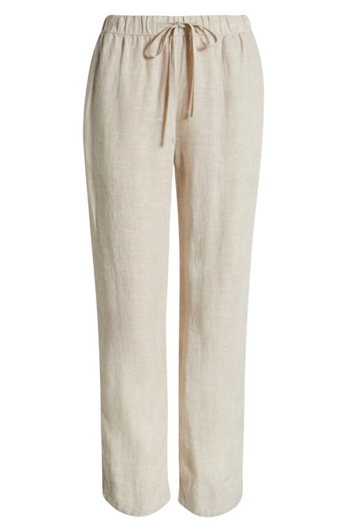 Caslonr Caslon(r) Tapered Linen Pants In Flax